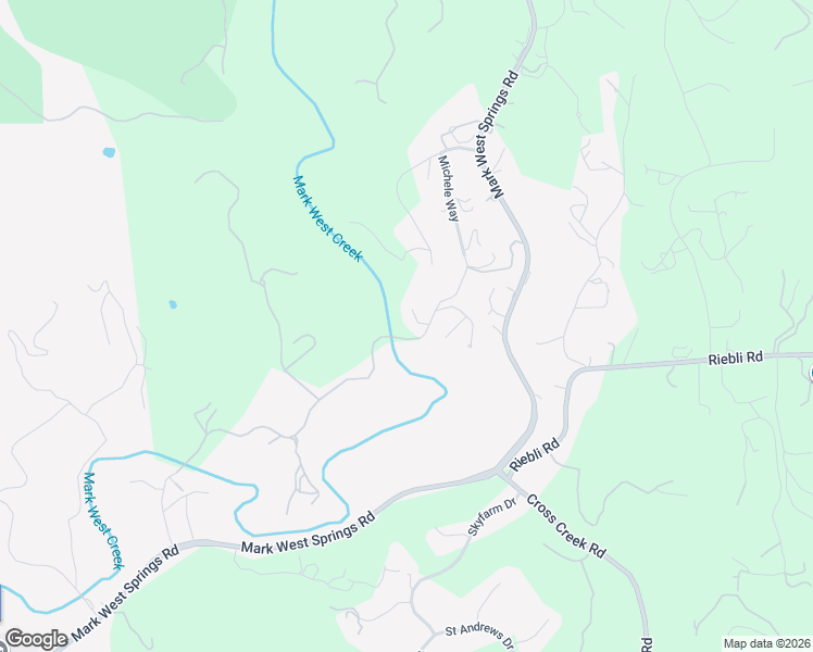 map of restaurants, bars, coffee shops, grocery stores, and more near 1225 Michele Way in Santa Rosa