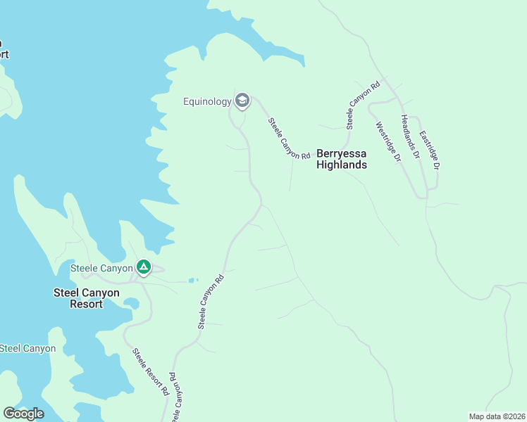 map of restaurants, bars, coffee shops, grocery stores, and more near 1379 Steele Canyon Road in Napa