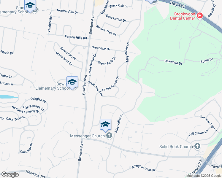 map of restaurants, bars, coffee shops, grocery stores, and more near 662 Green Forest Drive in Fenton