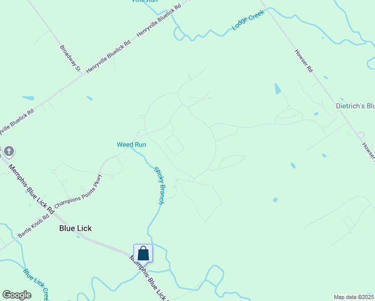 map of restaurants, bars, coffee shops, grocery stores, and more near 1729 Bay Hill Place in Henryville