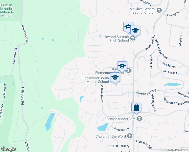 map of restaurants, bars, coffee shops, grocery stores, and more near 1609 Summerpoint Drive in Fenton