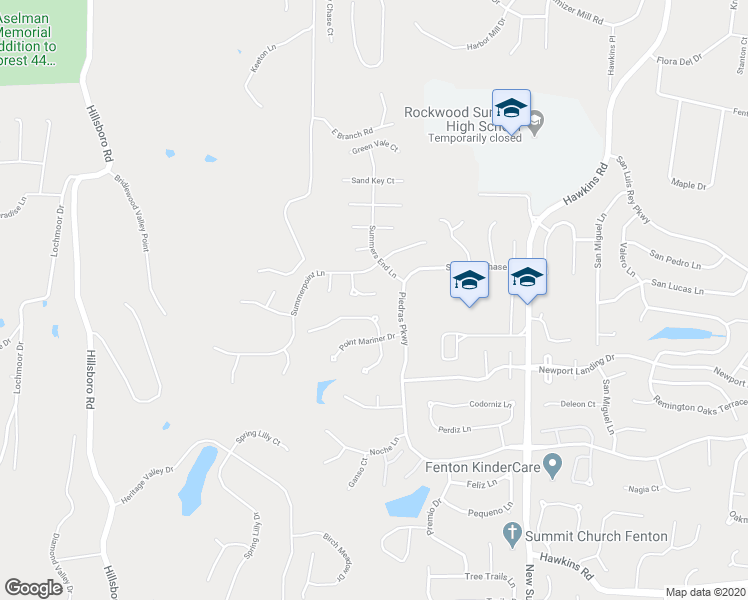 map of restaurants, bars, coffee shops, grocery stores, and more near 1609 Summerpoint Drive in Fenton