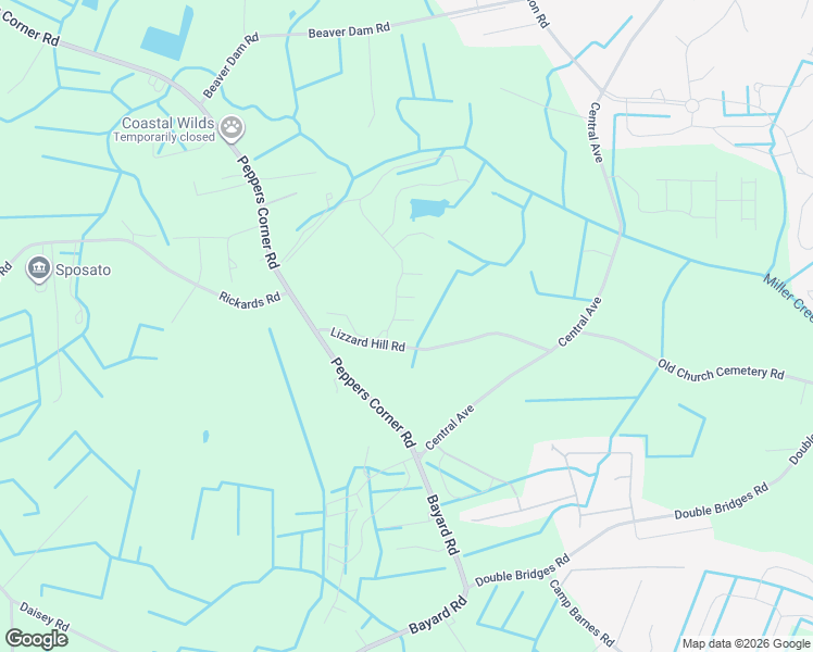 map of restaurants, bars, coffee shops, grocery stores, and more near 34702 Cider Lane in Frankford
