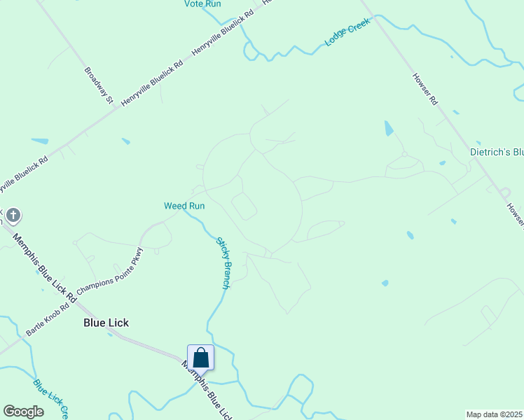 map of restaurants, bars, coffee shops, grocery stores, and more near 1729 Bay Hill Place in Henryville