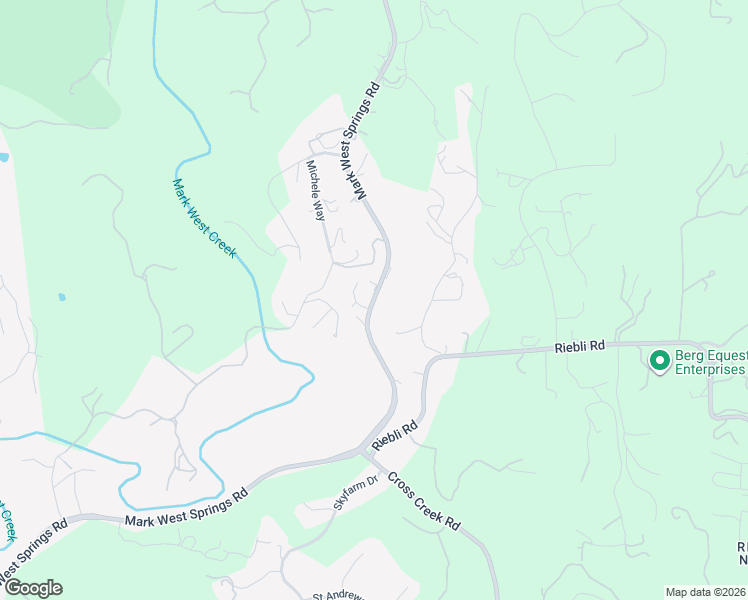 map of restaurants, bars, coffee shops, grocery stores, and more near 1260 Mark West Springs Road in Santa Rosa