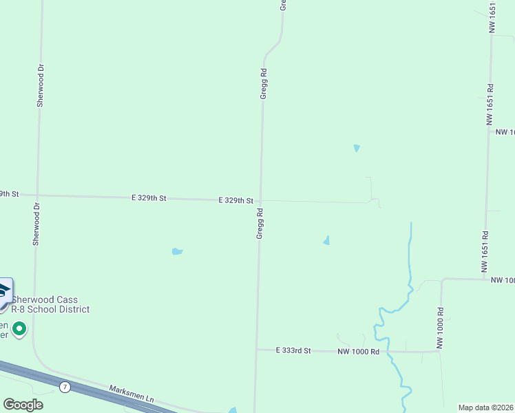 map of restaurants, bars, coffee shops, grocery stores, and more near Gregg Road in Creighton