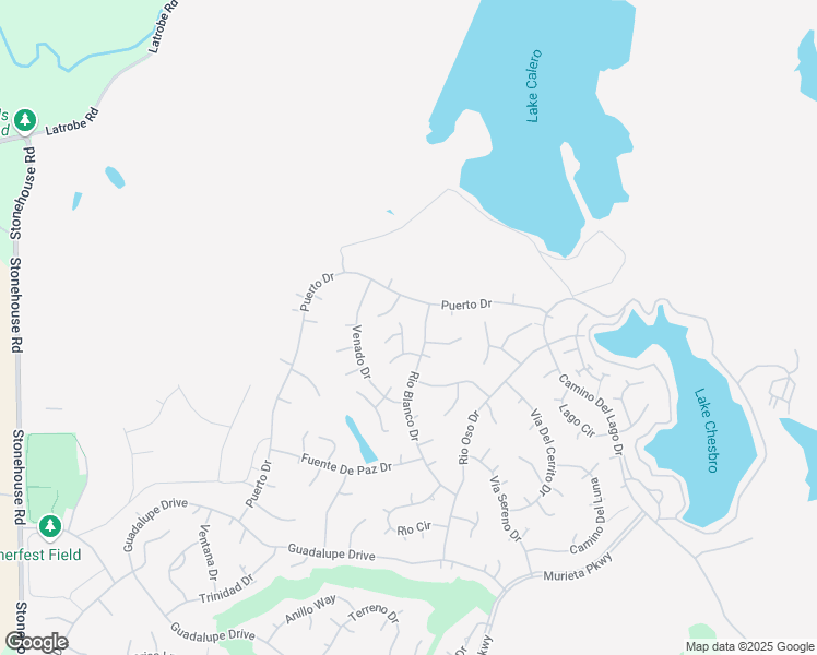 map of restaurants, bars, coffee shops, grocery stores, and more near 6307 Conejo in Rancho Murieta