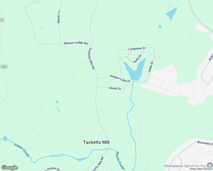 map of restaurants, bars, coffee shops, grocery stores, and more near 7 Glade Drive in Stafford