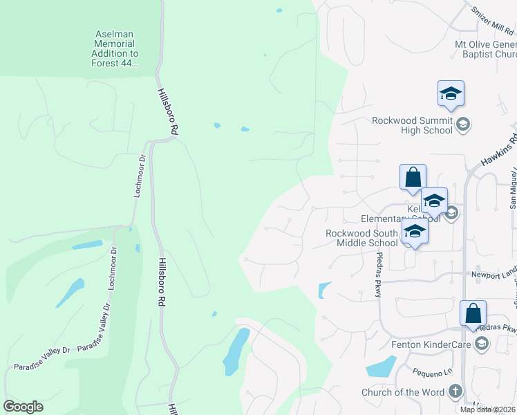 map of restaurants, bars, coffee shops, grocery stores, and more near 2319 Branch Road in Fenton