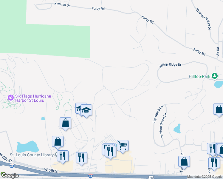 map of restaurants, bars, coffee shops, grocery stores, and more near 765 Brewster Road in Eureka