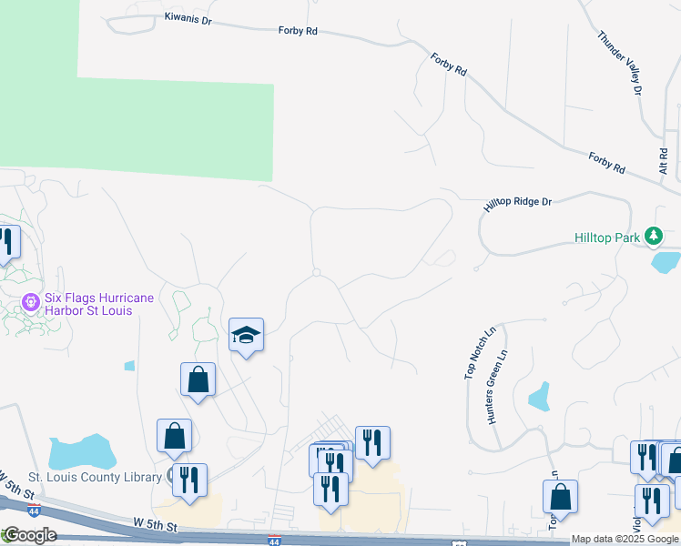 map of restaurants, bars, coffee shops, grocery stores, and more near 765 Brewster Road in Eureka
