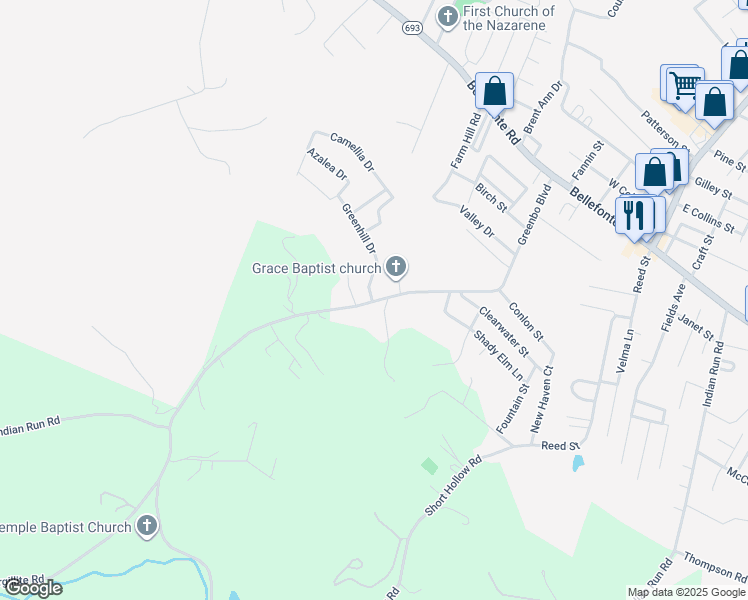 map of restaurants, bars, coffee shops, grocery stores, and more near 3017 Greenbo Boulevard in Flatwoods