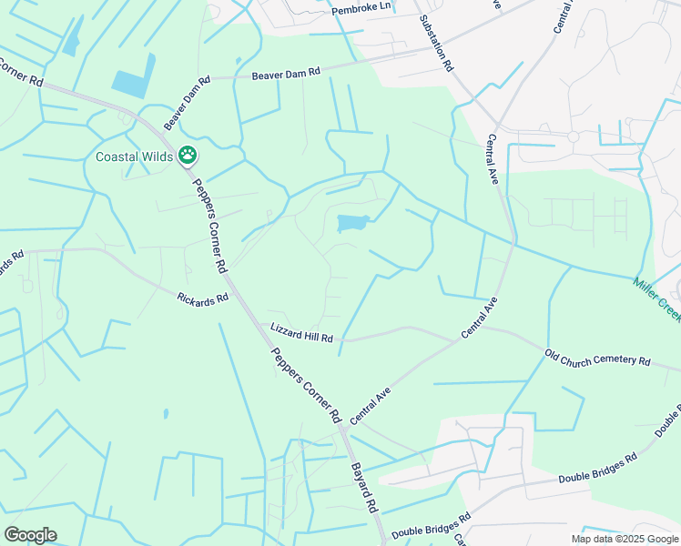 map of restaurants, bars, coffee shops, grocery stores, and more near 31213 Mimi Lane in Frankford