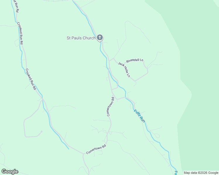 map of restaurants, bars, coffee shops, grocery stores, and more near 2814 Comertown Road in Shenandoah