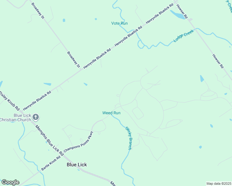 map of restaurants, bars, coffee shops, grocery stores, and more near 1634 Pine Valley Way in Henryville