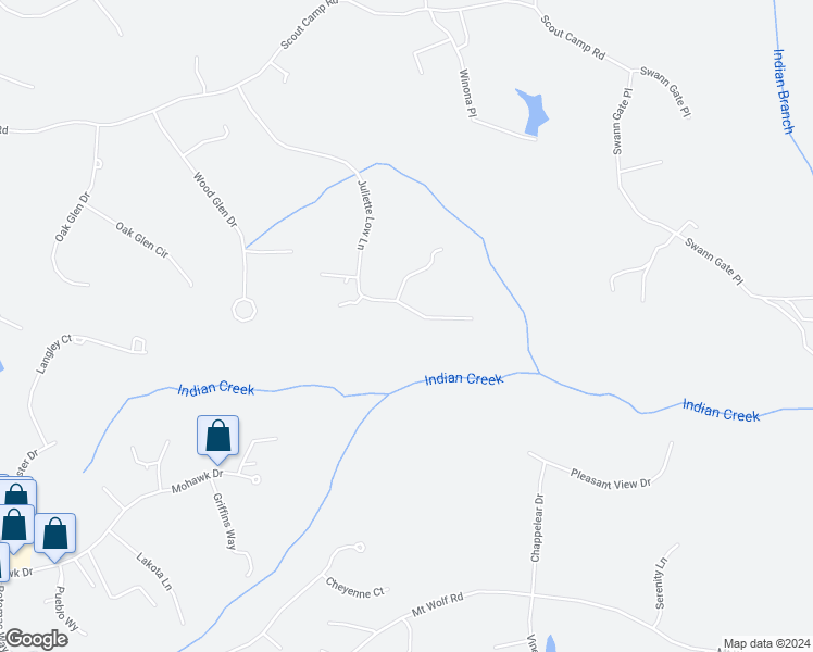 map of restaurants, bars, coffee shops, grocery stores, and more near 7153 Juliette Low Lane in Hughesville