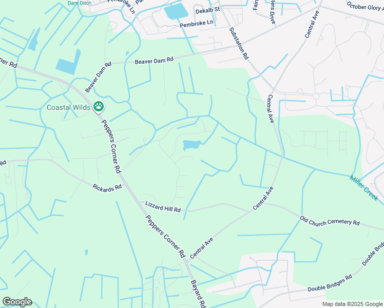 map of restaurants, bars, coffee shops, grocery stores, and more near 31341 Taywood Drive in Frankford