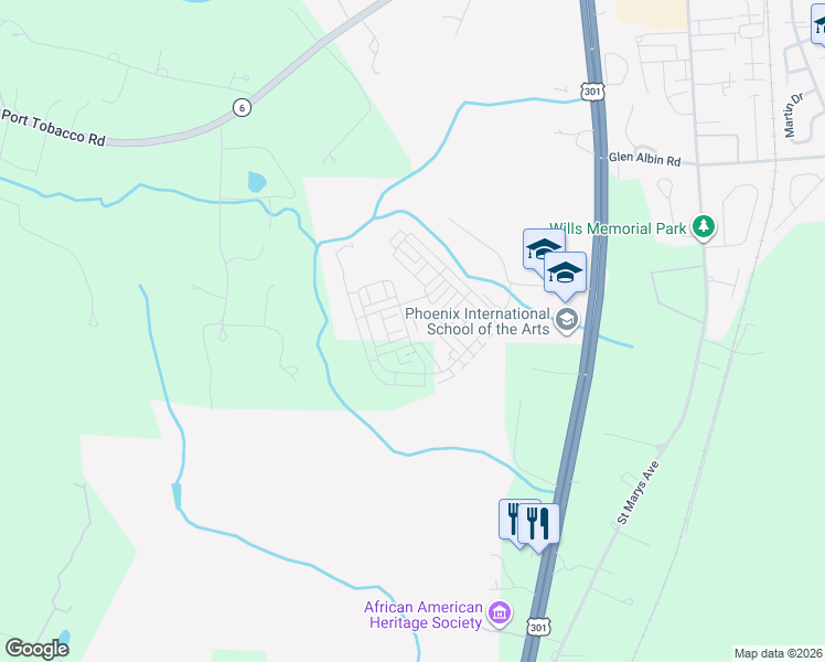 map of restaurants, bars, coffee shops, grocery stores, and more near 58 Jockey Drive in La Plata