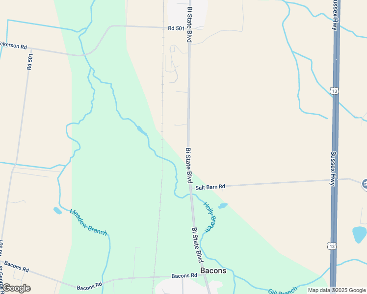 map of restaurants, bars, coffee shops, grocery stores, and more near 34238 Bi State Boulevard in Laurel