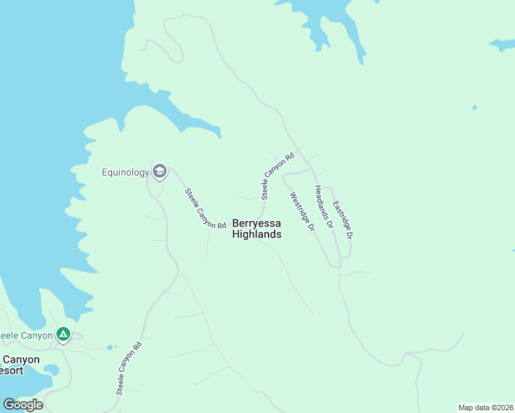 map of restaurants, bars, coffee shops, grocery stores, and more near 1155 Steele Canyon Road in Napa