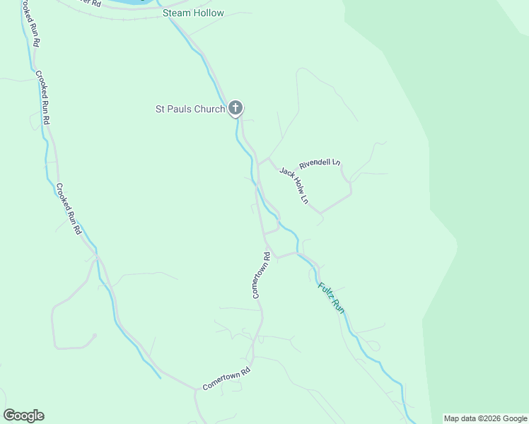 map of restaurants, bars, coffee shops, grocery stores, and more near 2814 Comertown Road in Shenandoah