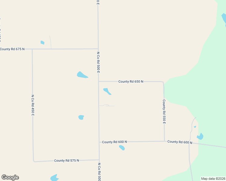 map of restaurants, bars, coffee shops, grocery stores, and more near 6388 North County Road 500 East in Petersburg