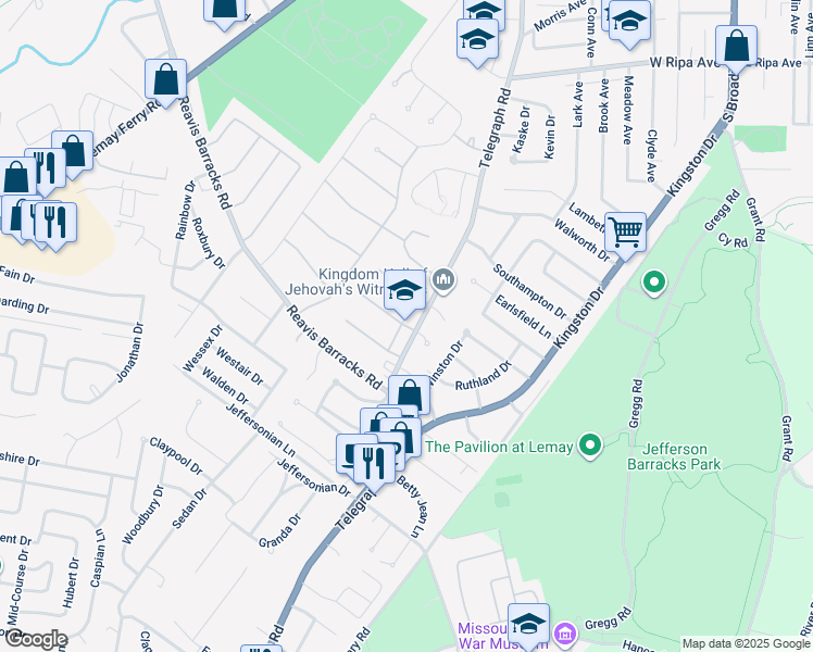 map of restaurants, bars, coffee shops, grocery stores, and more near in 
