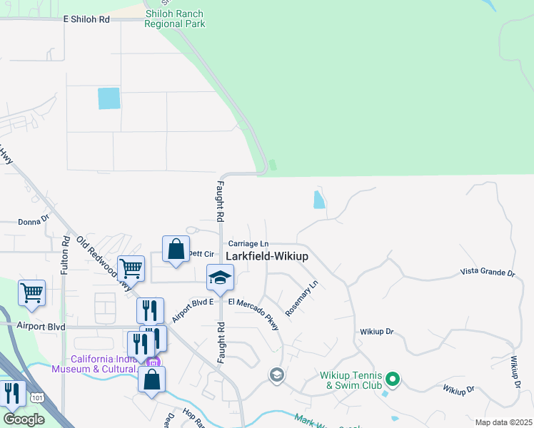 map of restaurants, bars, coffee shops, grocery stores, and more near 530 Firelight Drive in Santa Rosa