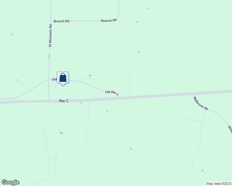 map of restaurants, bars, coffee shops, grocery stores, and more near 11847 Old Route C in Russellville