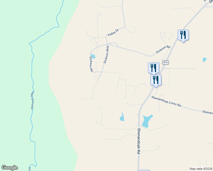 map of restaurants, bars, coffee shops, grocery stores, and more near 21226 Dickson Road in Plymouth