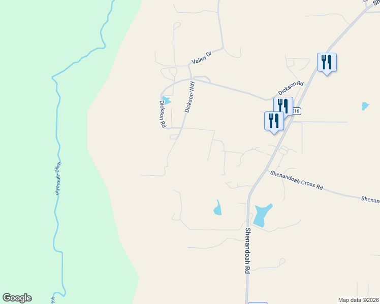 map of restaurants, bars, coffee shops, grocery stores, and more near 21226 Dickson Road in Plymouth