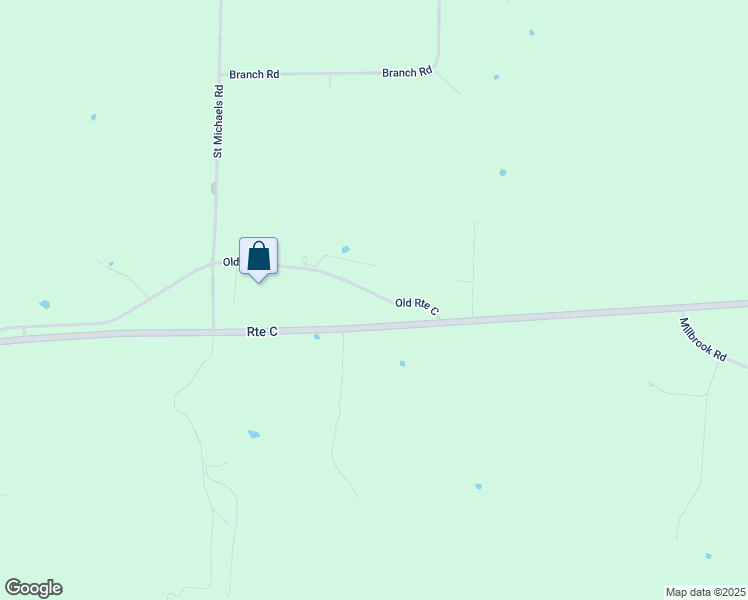 map of restaurants, bars, coffee shops, grocery stores, and more near 11847-11935 Old Route C in Russellville