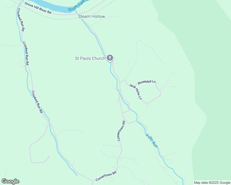 map of restaurants, bars, coffee shops, grocery stores, and more near 2891 Comer Town Road in Shenandoah