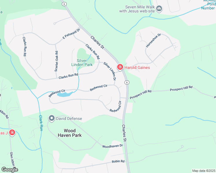 map of restaurants, bars, coffee shops, grocery stores, and more near 1321 Redwood Cir in La Plata
