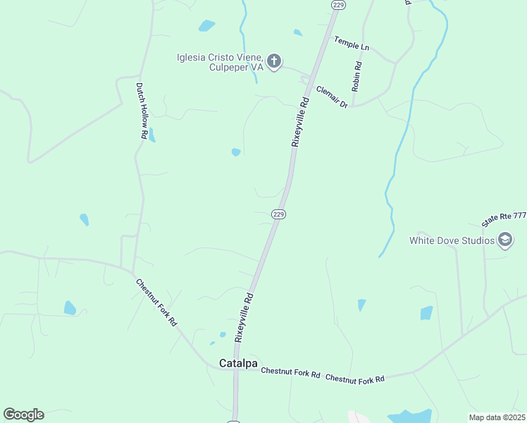 map of restaurants, bars, coffee shops, grocery stores, and more near 14225 Doberman Lane in Culpeper