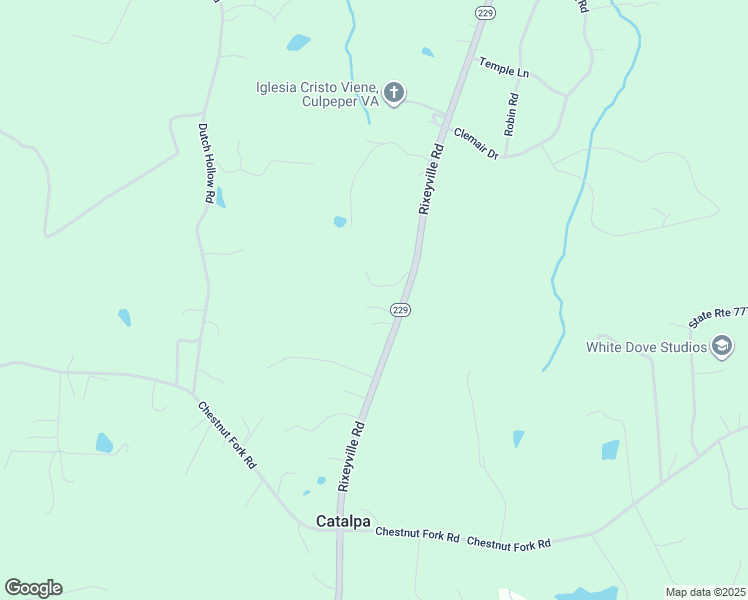 map of restaurants, bars, coffee shops, grocery stores, and more near 14225 Doberman Lane in Culpeper