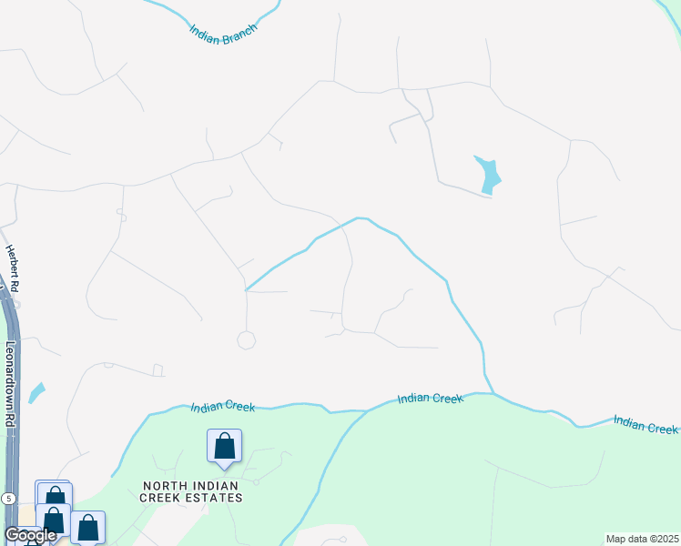 map of restaurants, bars, coffee shops, grocery stores, and more near 7125 Juliette Low Lane in Hughesville