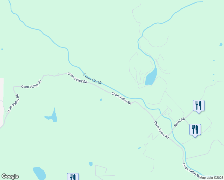 map of restaurants, bars, coffee shops, grocery stores, and more near 850 Conn Valley Road in St. Helena