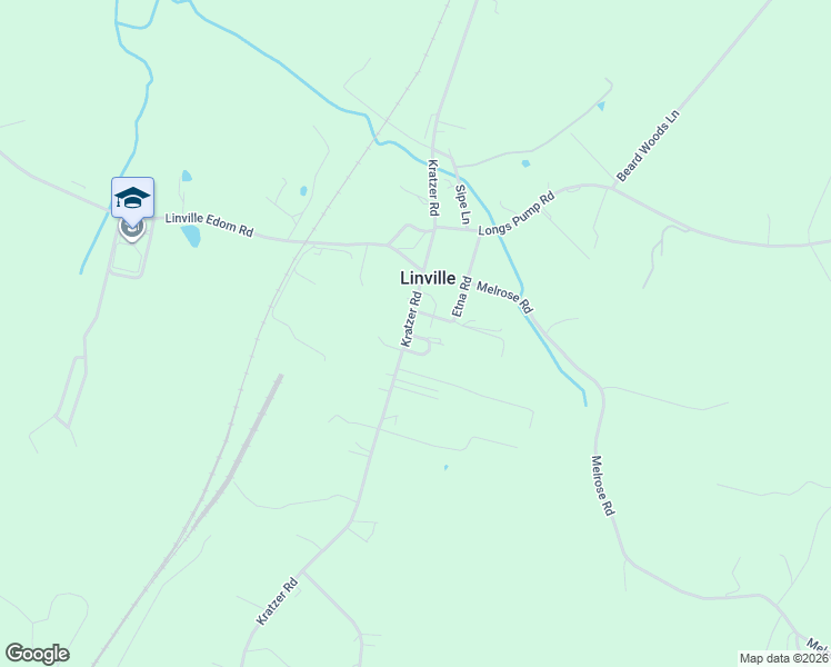 map of restaurants, bars, coffee shops, grocery stores, and more near 2892 Hidden Oaks Lane in Harrisonburg