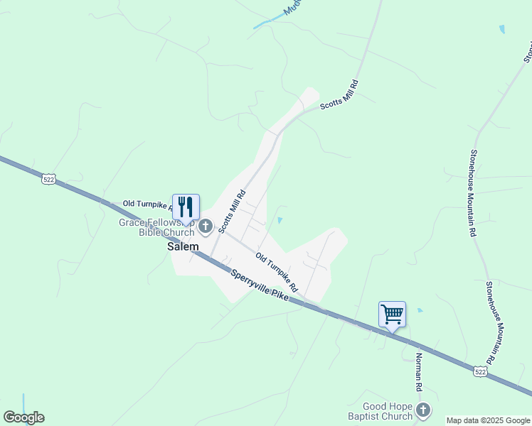 map of restaurants, bars, coffee shops, grocery stores, and more near 13273 Dawn Avenue in Culpeper