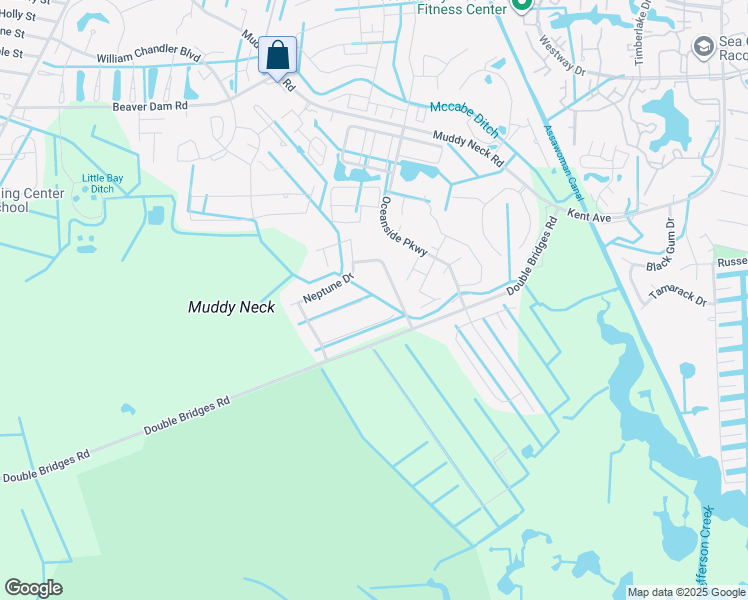 map of restaurants, bars, coffee shops, grocery stores, and more near 42 Clamshell Lane in Frankford