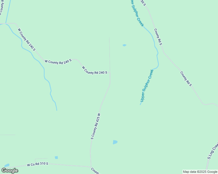 map of restaurants, bars, coffee shops, grocery stores, and more near 2501 South County Road 425 West in Paoli
