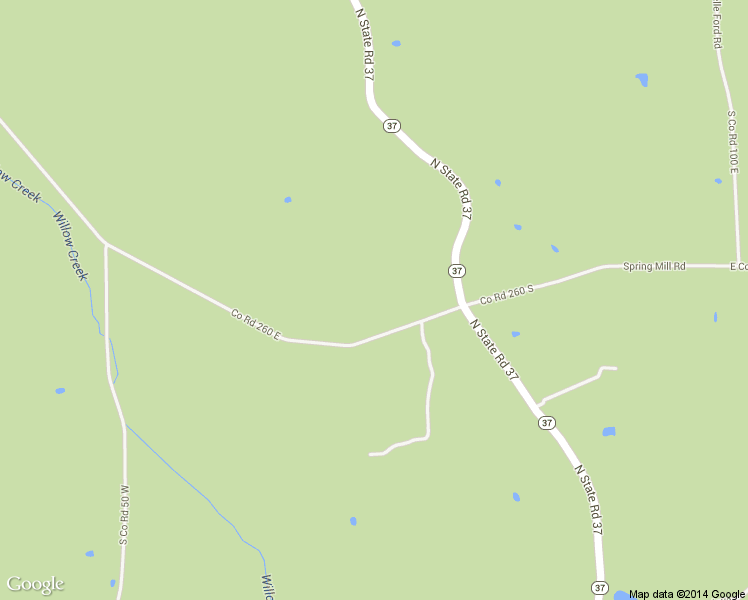 map of restaurants, bars, coffee shops, grocery stores, and more near 56 County Road 250 South in Paoli