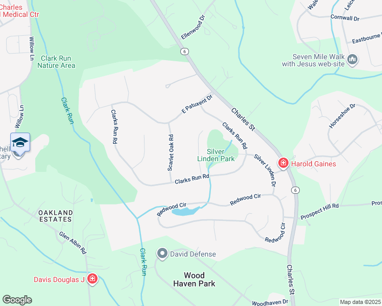 map of restaurants, bars, coffee shops, grocery stores, and more near 511 Dogwood Court in La Plata