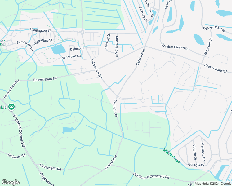 map of restaurants, bars, coffee shops, grocery stores, and more near 34061 Substation Road in Frankford