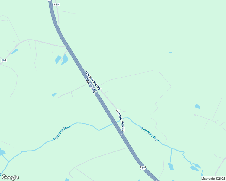 map of restaurants, bars, coffee shops, grocery stores, and more near 12413 Harpers Run Road in Bealeton