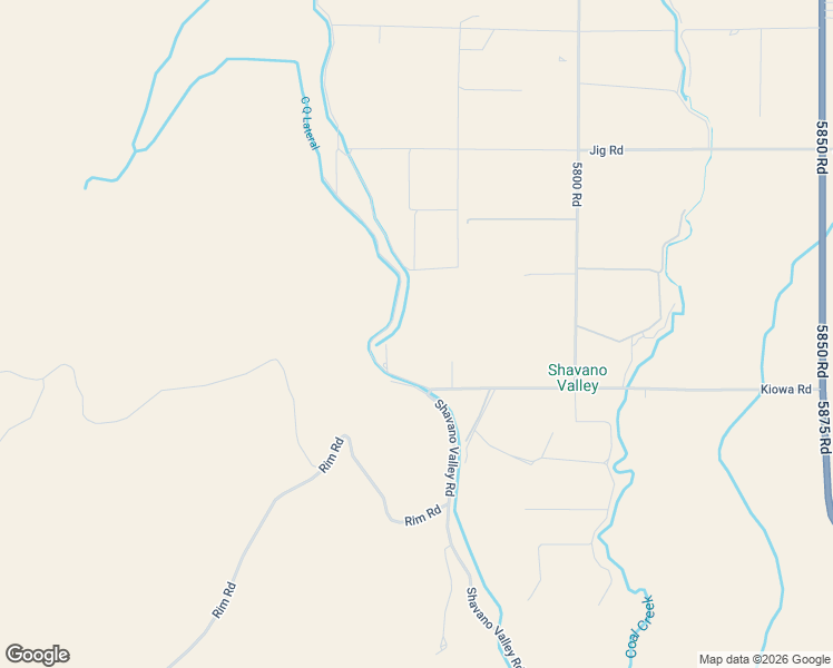 map of restaurants, bars, coffee shops, grocery stores, and more near 60148 Kiowa Lane in Montrose