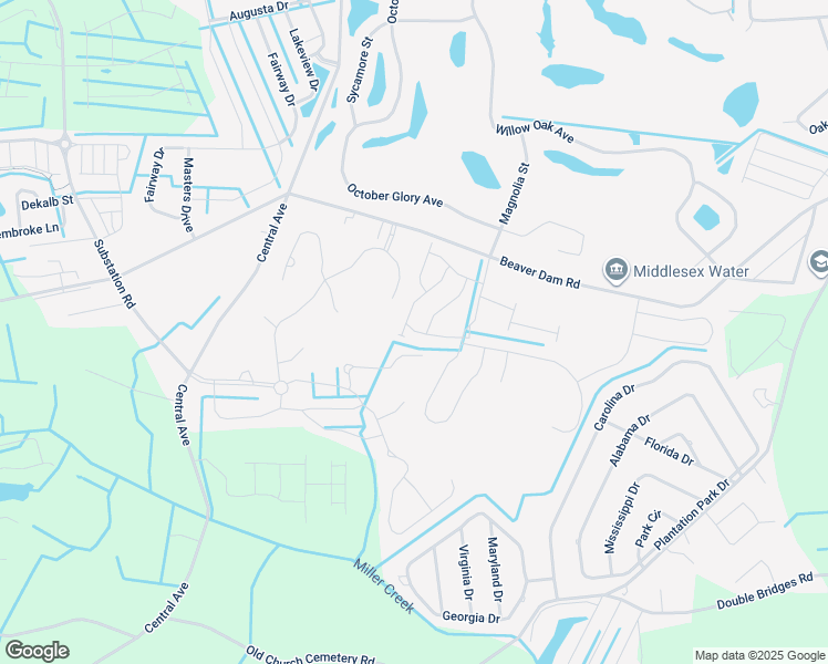 map of restaurants, bars, coffee shops, grocery stores, and more near Merrick Way in Ocean View