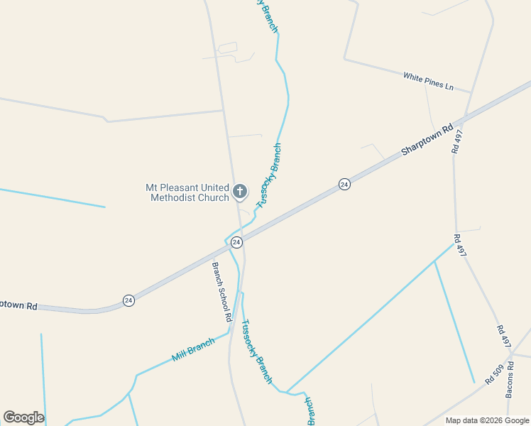 map of restaurants, bars, coffee shops, grocery stores, and more near 6509 Sharptown Road in Laurel