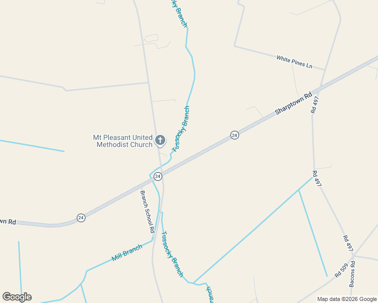 map of restaurants, bars, coffee shops, grocery stores, and more near 6544 Sharptown Road in Laurel